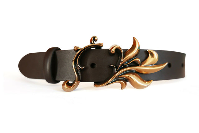 Cintura DECO' ORO ANTICO in pelle di vitello