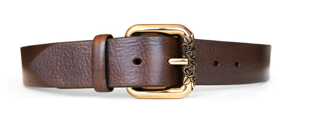 Cintura ROSE 40 ORO ANTICO in vacchetta a concia vegetale