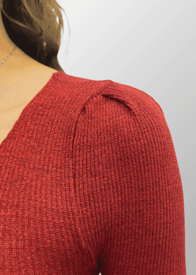 Maglia lamé maniche lunghe Nati in Lana Seta