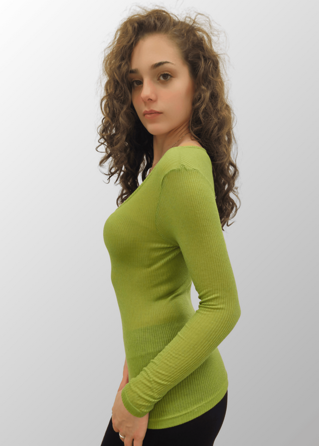 Maglia manica lunga Brigitta in Modal Cashmere