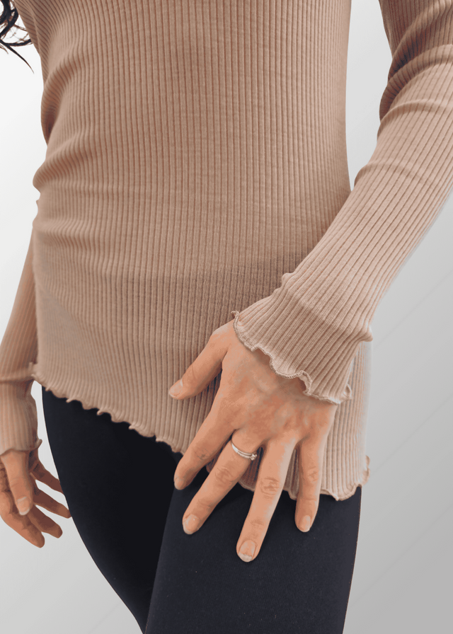 Maglia manica lunga Cleo in pura Lana