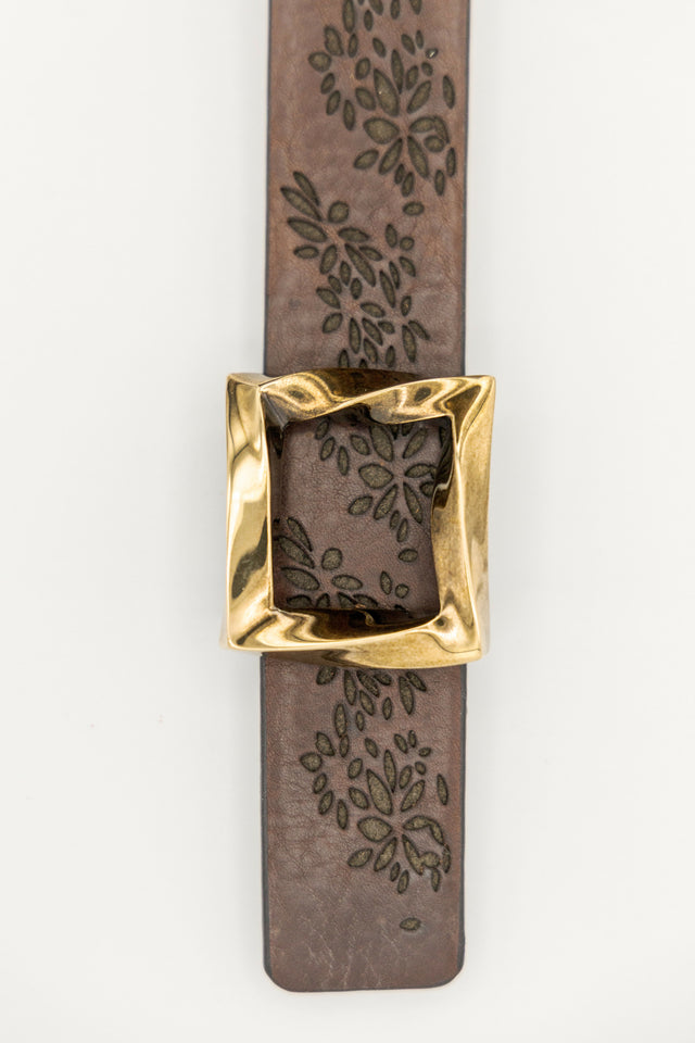 Cintura RITORTA ORO ANTICO in vacchetta a concia vegetale