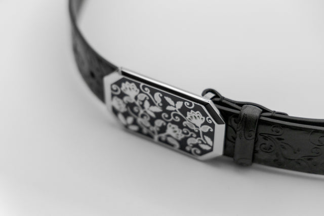 Cintura NOUVEAU PALLADIO & SMALTO in vacchetta a concia vegetale