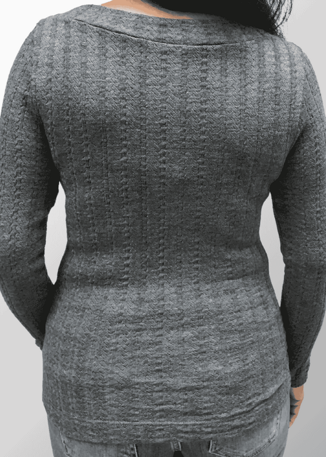 Maglia jacquard Renata in Lana Seta