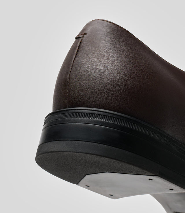 vegan monk strap brown