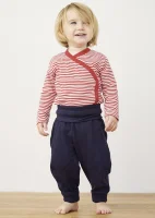 Boy's blue Egg trousers in organic cotton