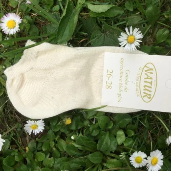 Low cut socks in undyed organic cotton_43192