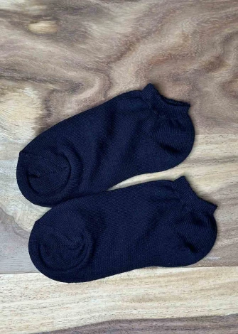 Low cut socks in coloured organic cotton_107541