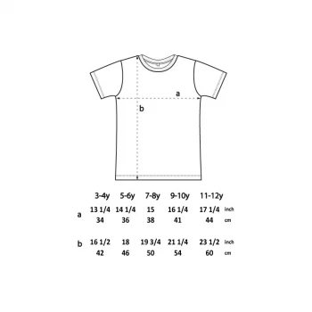 Junior unisex basic t-shirt in organic cotton_52445