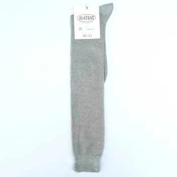 Long socks in natural flax fiber_61534