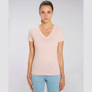 T-shirt woman Evoker Melange in organic cotton_61812
