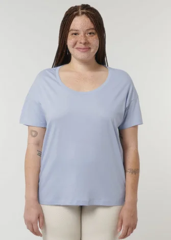 Scoop neck women's t-shirt in organic cotton_100951