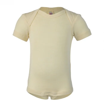 Engel short sleeve bodysuit in organic wool and silk_69017