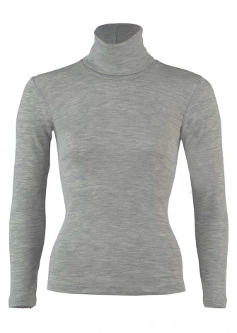 Turtleneck woman top in wool and silk_80957