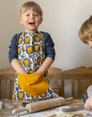 Kitchen apron for children in Organic Cotton - LION_80608