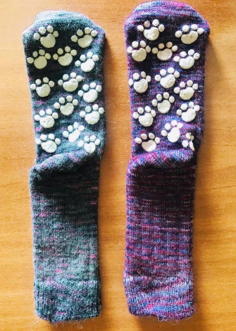 Alpaca and Wool Multicolor Anti-Slip Socks for Children_96810
