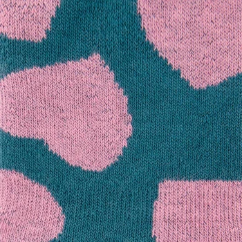Non-slip Turquoise socks for girls in organic cotton_99692