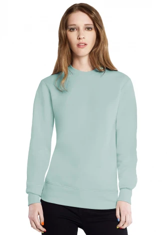 Unisex crewneck sweatshirt in pure organic cotton - LIGHT MINT_100533