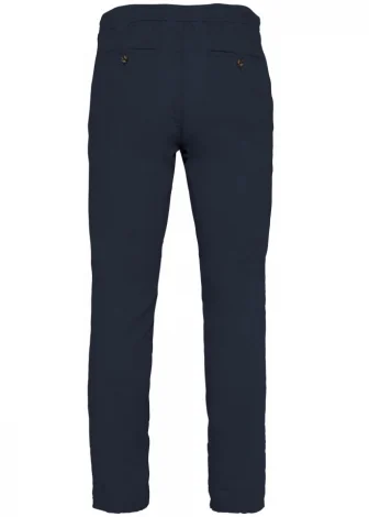 Pantaloni Chino uomo Blu in lino e cotone biologico_103384
