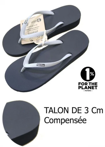 Tubuai flip flops for women in natural Fair rubber_104292