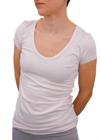 Women's V-neck T-shirt in Bamboo_104414