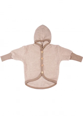 Children's hooded jacket made of wool and organic cotton_105034