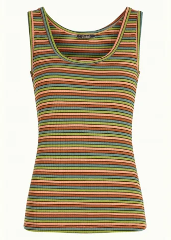 Cleo Stripes tank top in sustainable Ecovero viscose_108454