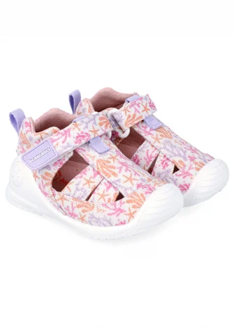 Baby Coral ergonomic and natural cotton sandals for girls_109637