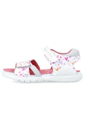 White Baby Corazon sandals ergonomic and natural_109656