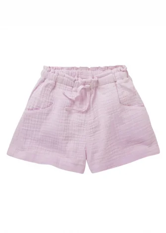 Baby muslin shorts in pure organic cotton_109346