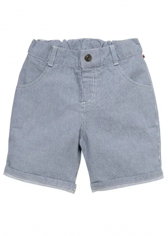 Bermuda Righe Jeans for children in pure organic cotton_109388