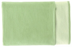 Green plaid in organic cotton fleece_36914