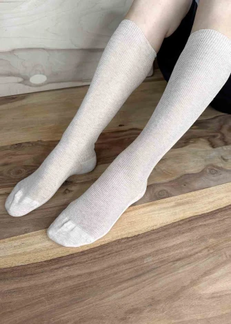 Knee high socks in hemp and organic cotton_107328