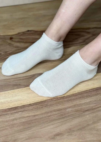 Low cut socks in natural organic cotton_107520