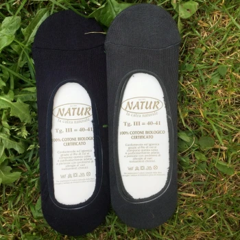 Foot peds socks in dyed organic cotton_43205