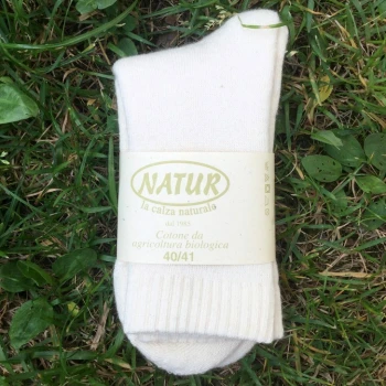 Short socks in organic cotton terry_43219
