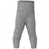 Pants for babies in organic virgin wool and silk - Gray melange