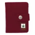 Hemp wallet with snap faster - Burgundy/Bordeaux