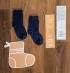 Children's Socks in Eucalyptus Fiber one size 2-6 years - Navy Blue