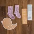 Children's Socks in Eucalyptus Fiber one size 2-6 years - Powder