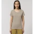 T-shirt woman Expresser Melange in organic cotton - Sand