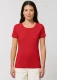 T-shirt woman Expresser round neck in organic cotton - Red