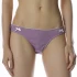 Low waist briefs in natural ribbed cotton - Lilac melange