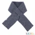 Organic wool fleece small scarf Popolini - Anthracite gray