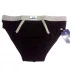 Men's briefs with elastic covered in Modal and Cotton - Black