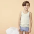 Children boxer shorts in 100% Organic Cotton - Blue Melange