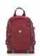 Backpack with external zip PURE HF in hemp - Burgundy/Bordeaux