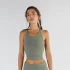 Crop Top for Sport in Organic Cotton - Light green