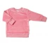 Nicky sweater for children in organic cotton chenille - Old rose