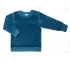 Nicky sweater for children in organic cotton chenille - Petrol blue